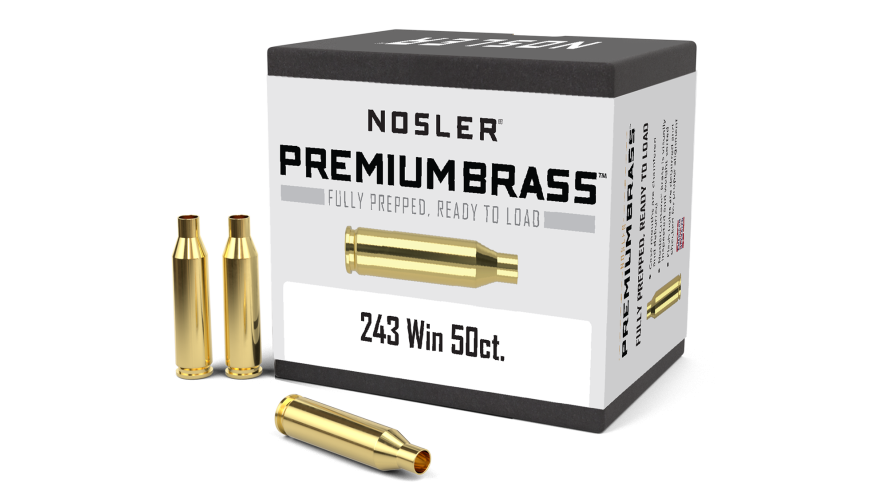 Nosler 243 Win Premium Brass (50ct)