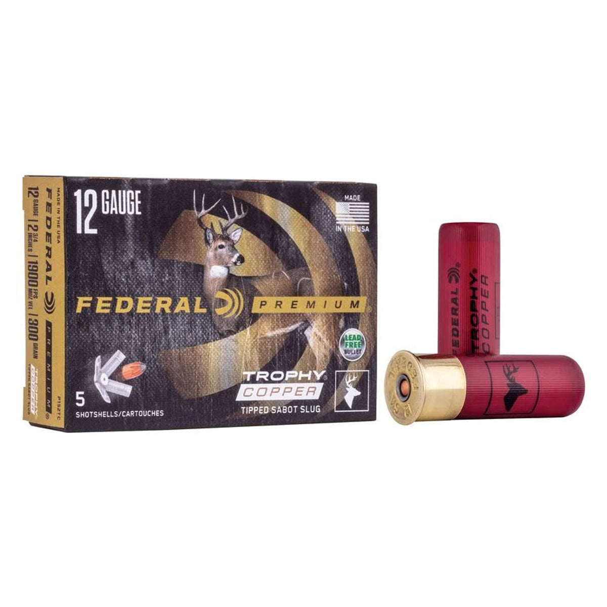 Federal, 12 Gauge, 2-3/4", Sabot Slug, 300gr (5)