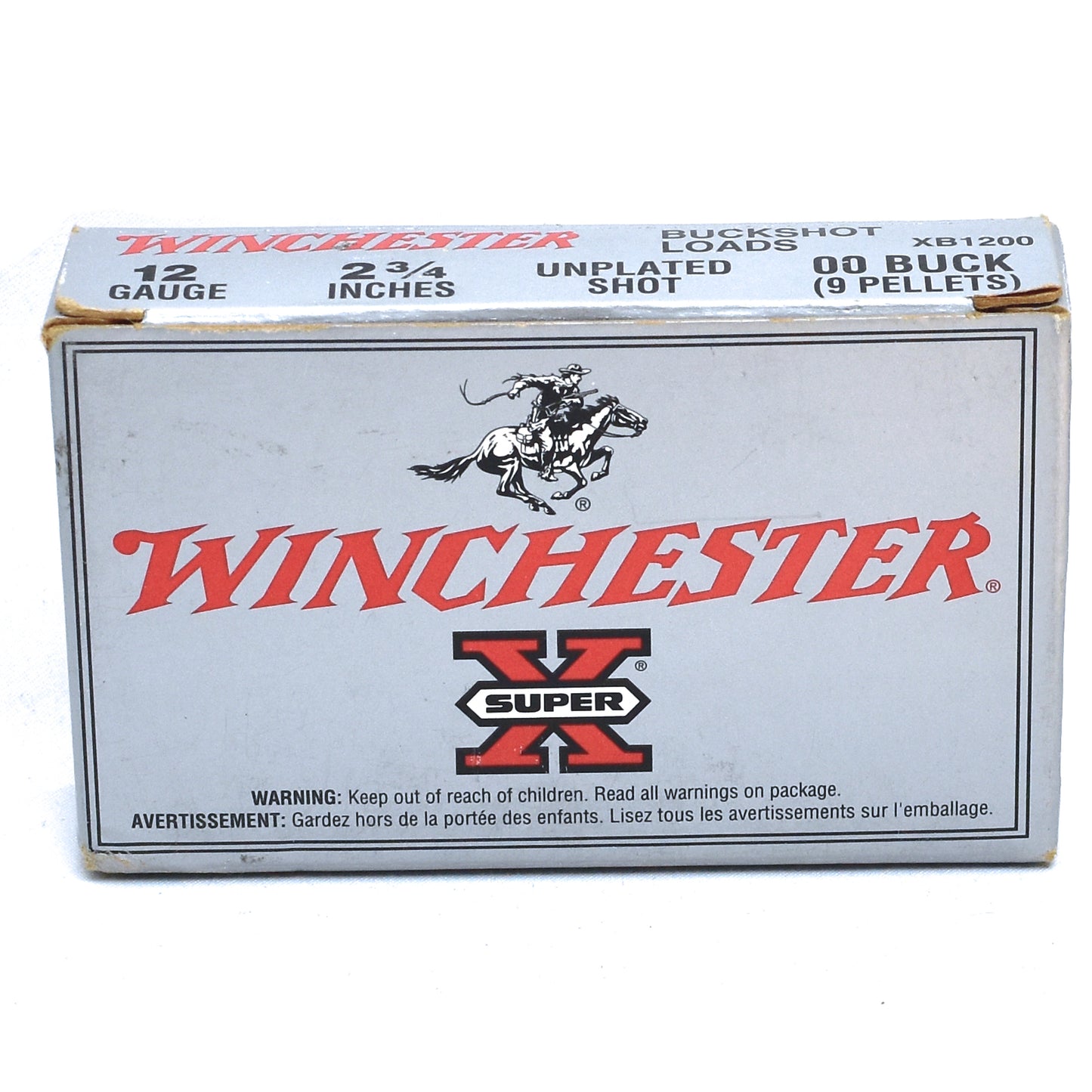 Winchester Super-X, 12 Gauge, 2-3/4", 00 Buck, 9 Pellet (5 rnds)
