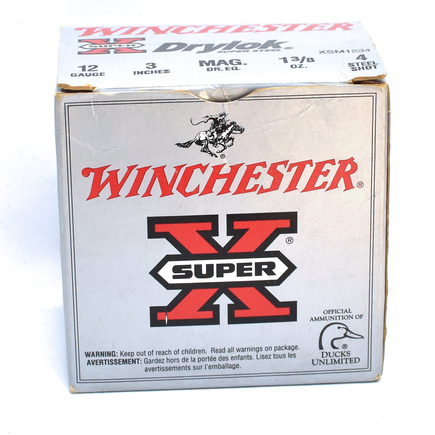 Winchester Super-X, 12 Gauge, 3", #4 Steel Shot, 1-3/8 oz. (25 rnds)