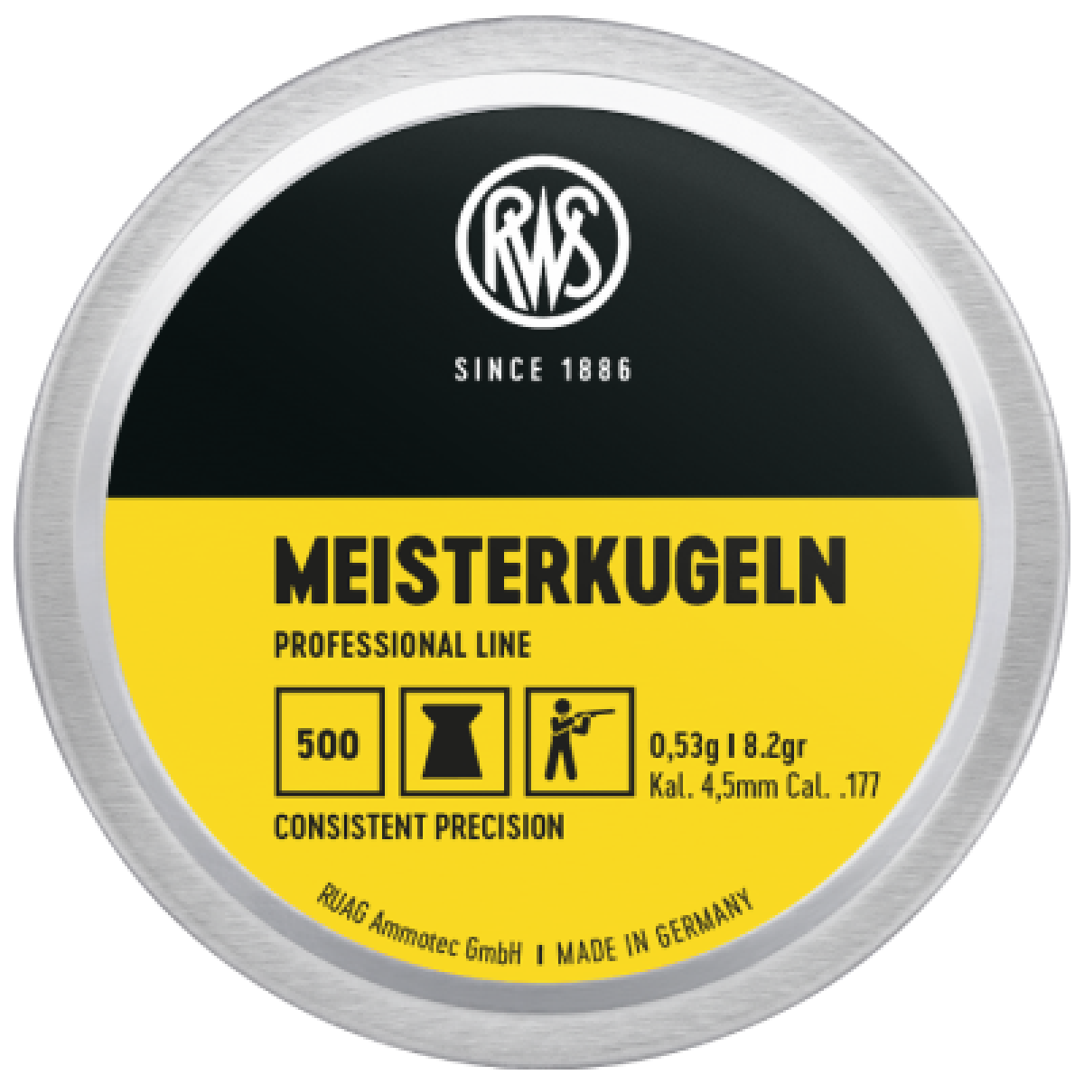 RWS Meisterkugelin Pellets 500pk - .22Cal
