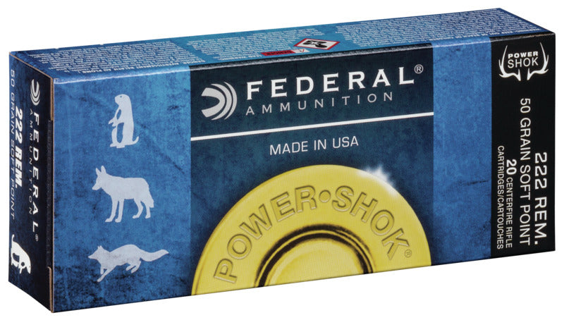 Federal .222 Remington 50gr SP (20)