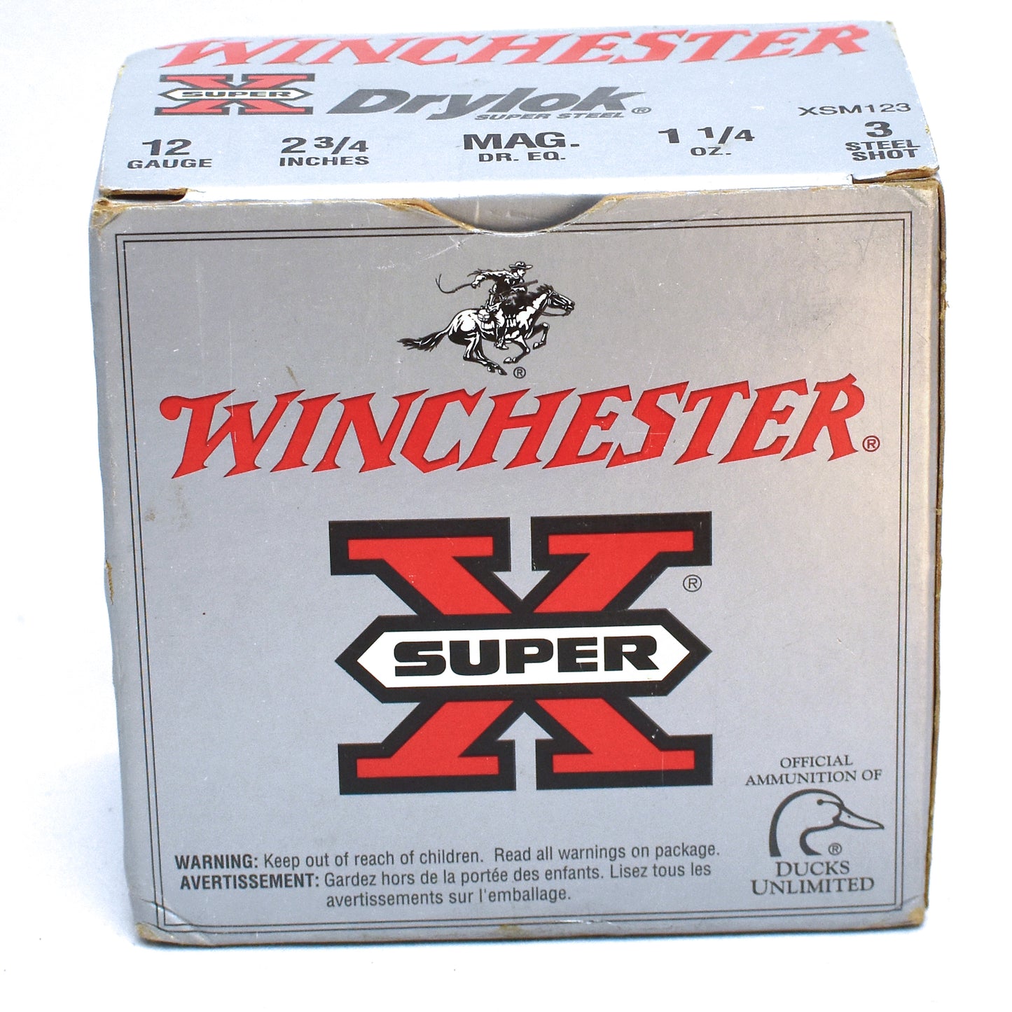 Winchester Super-X, 12 Gauge, 2-3/4", #3 Steel Shot, 1-1/4 oz. (25 rnds)