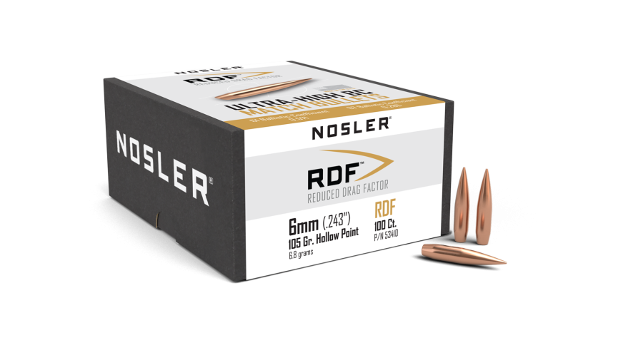 Nosler 6mm (.243) 105gr RDF (100ct)