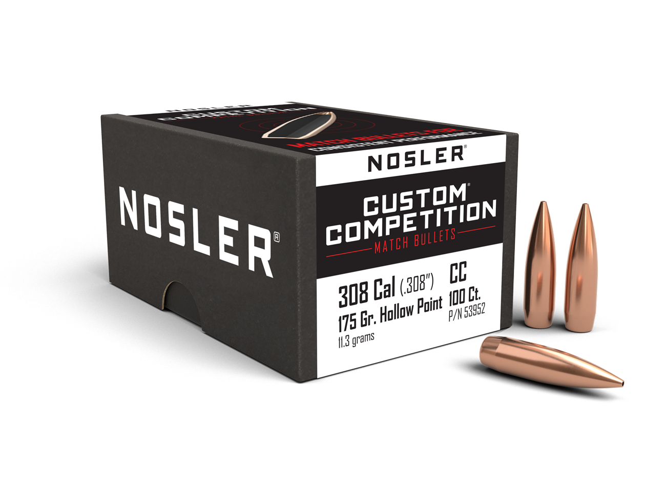 Nosler Custom Competition .308 175gr HPBT (100)