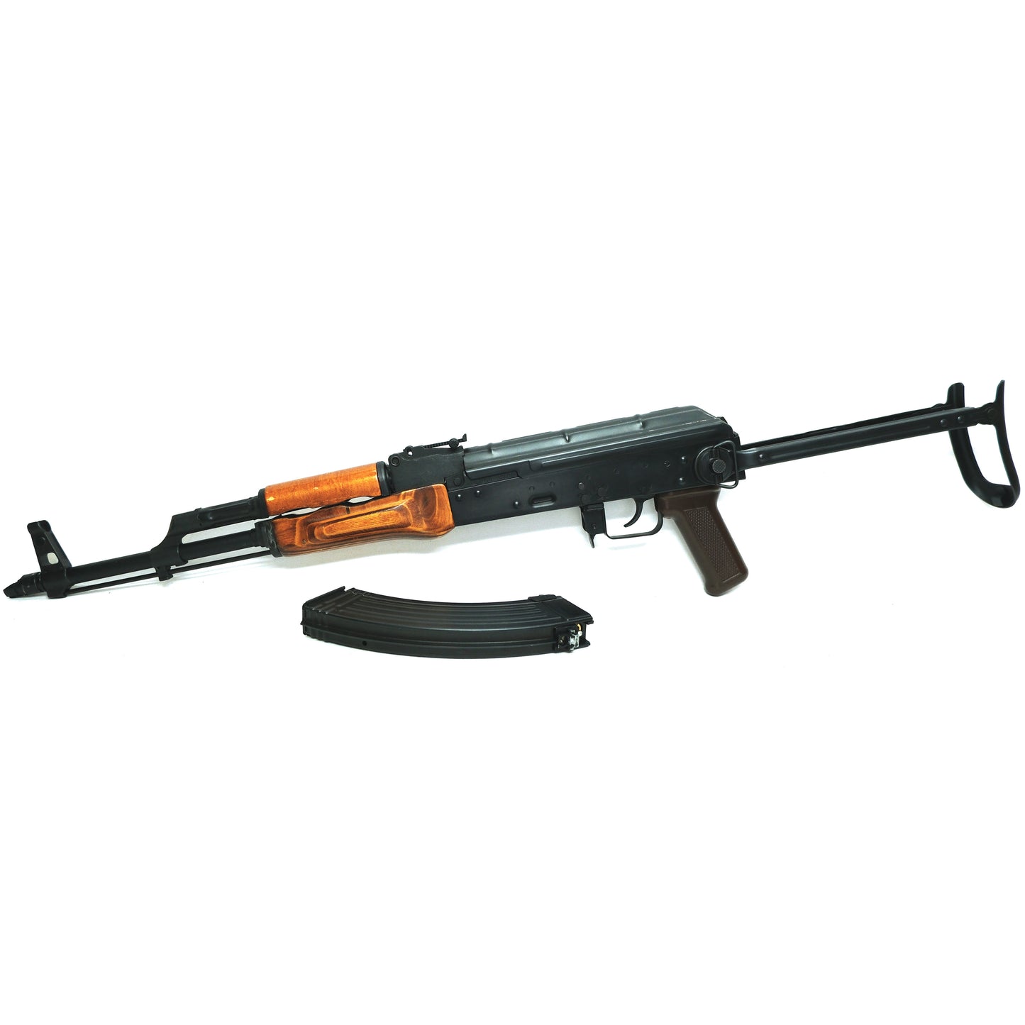 AIRSOFT AKMS, Gas Blowback, Real Wood