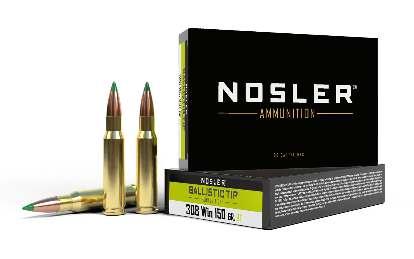 Nosler .308 Winchester Ballistic Tip 140gr (20)