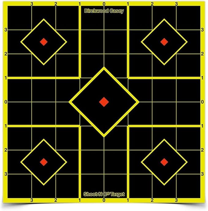 SHOOT-N-C 8" SIGHT-IN TARGET 6 SHEET PKG