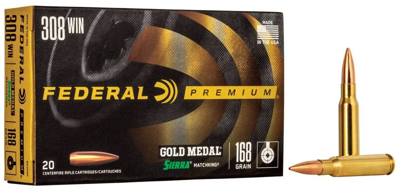 Federal Gold Medal Sierra MatchKing - .308 Win, 168 Grain