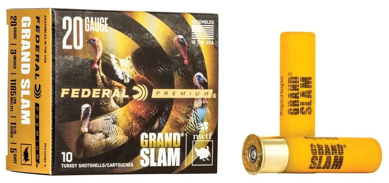 federal Grand Slam, 20 Gauge, 3 in, 1 5/16 oz, #5 1185 fps
