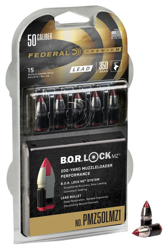 50 CAL 350GR LEAD MZ BULLET B.O.R-LOCK