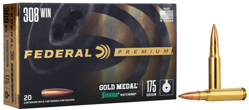 Federal Gold Medal Sierra MatchKing, .308 Win, 175 Grain