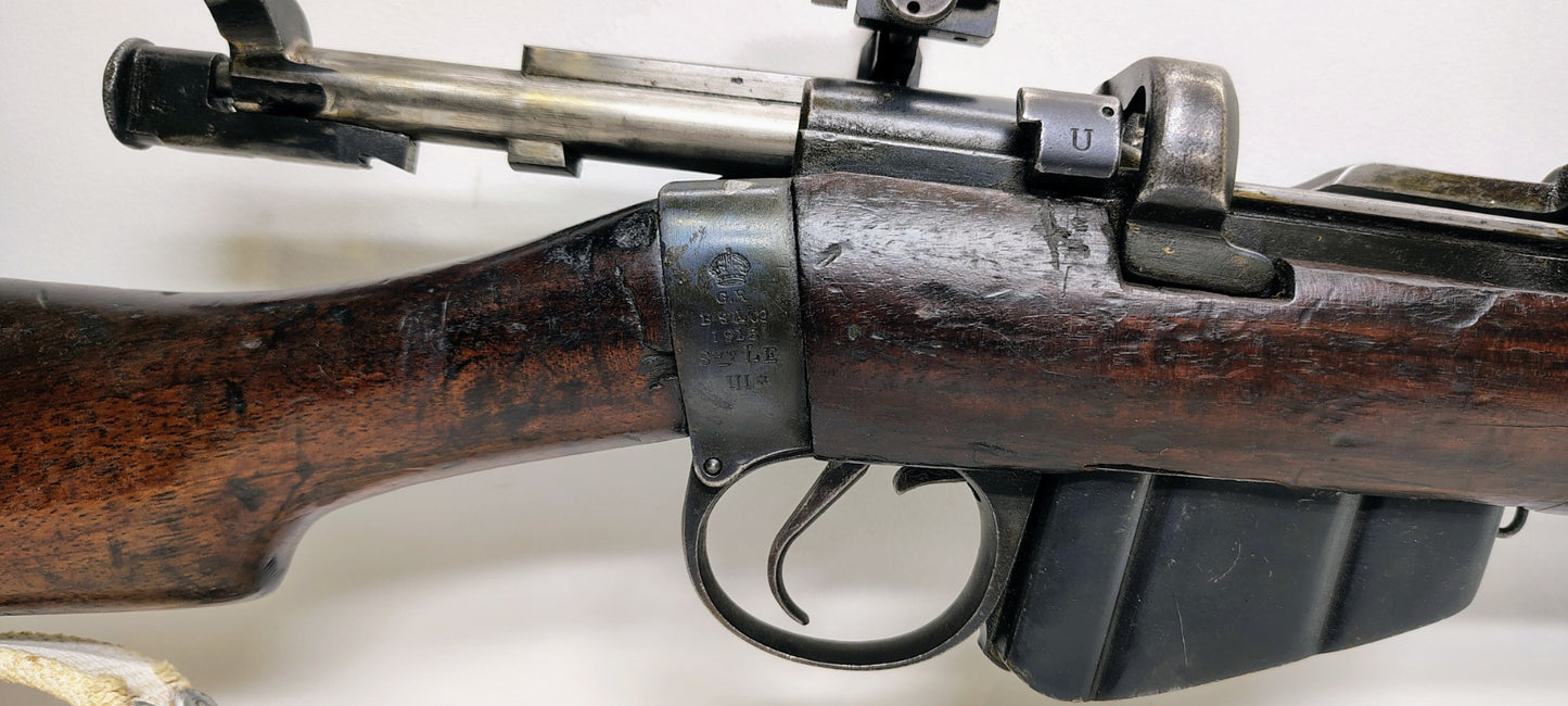 Lee Enfield No.1 Mk. III - Bisley Target Sights. Bolt Action, .303 British, 25.2" Barrel