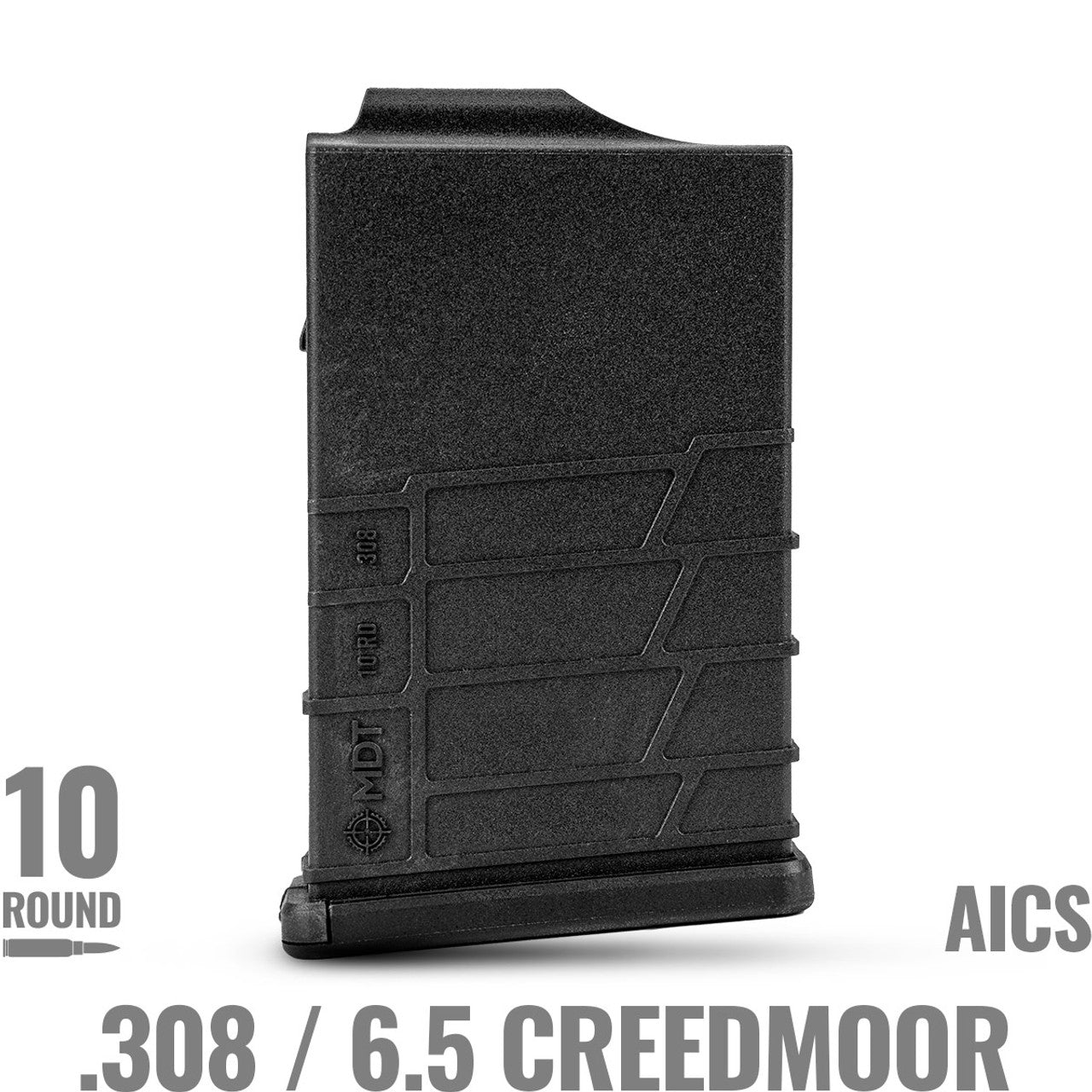 MDT AICS Style Polymer Magazine 10Rd .308/6.5Creedmoor