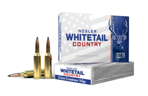 Nosler Whitetail Country 6.5creedmoor 140gr solid base