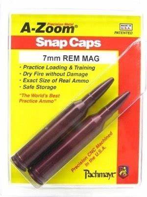 A-ZOOM  7MM REM MAG SNAP CAPS 2/PKG