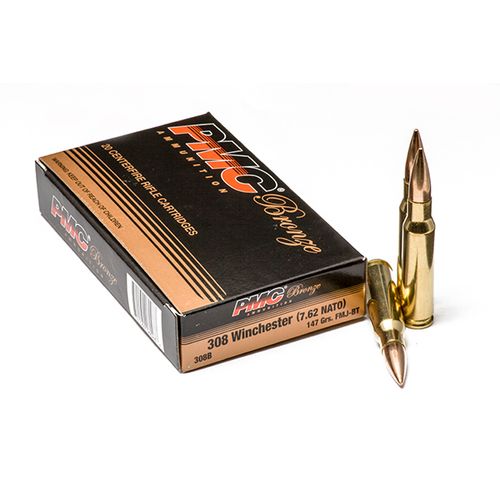 PMC Bronze 308 Winchester (7.62 NATO) 147 Gr. FMJ-BT