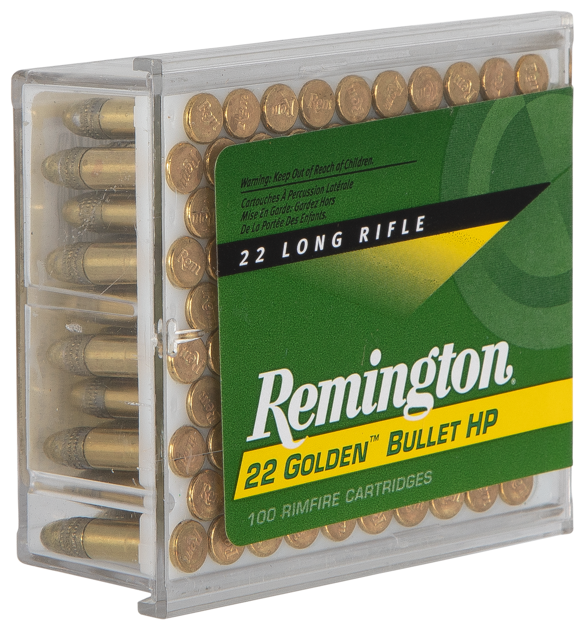 22 Golden Bullet, 22 LR, 36 Grain, Brass Plated Hollow Point, 1280 fps