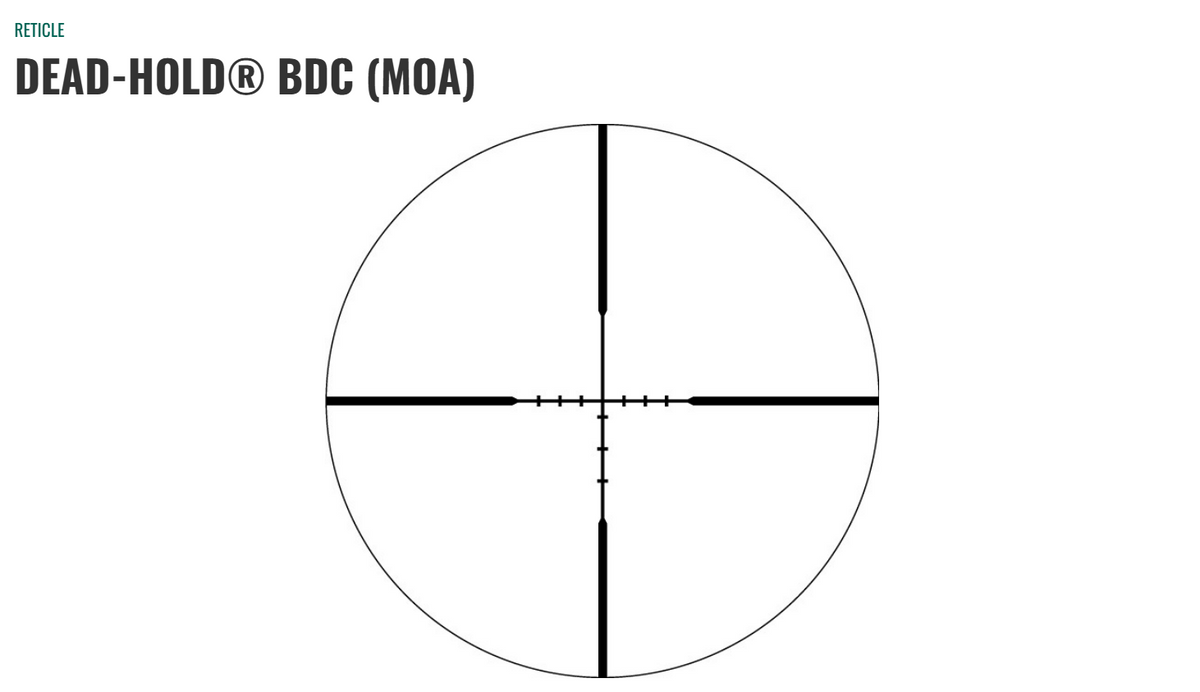 Crossfire HD 3-9x40 SFP 1-Inch Dead Hold 2A BDC MOA