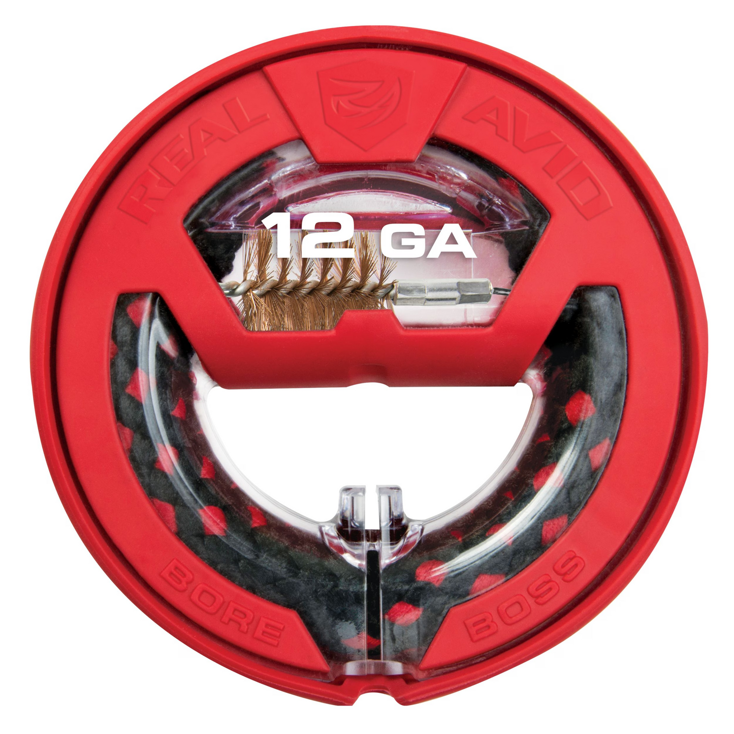 Real Avid - Bore Boss 12 GA. Single piece dual action cable with integrated phosphor bronze brush and braided mop