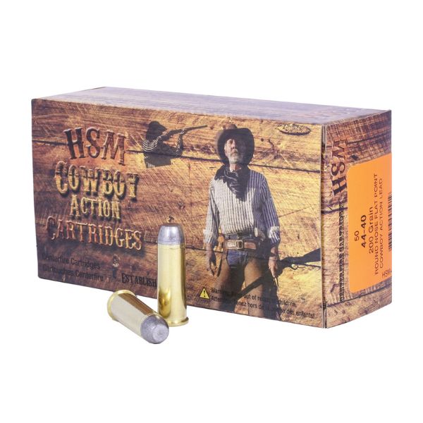 HS Munitions, .44-40, RNFP, 200 gr. (20 rnds)