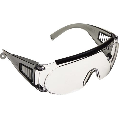 Allen Fit Over Shooting Glasses Adult - Clear - Grey Frame
