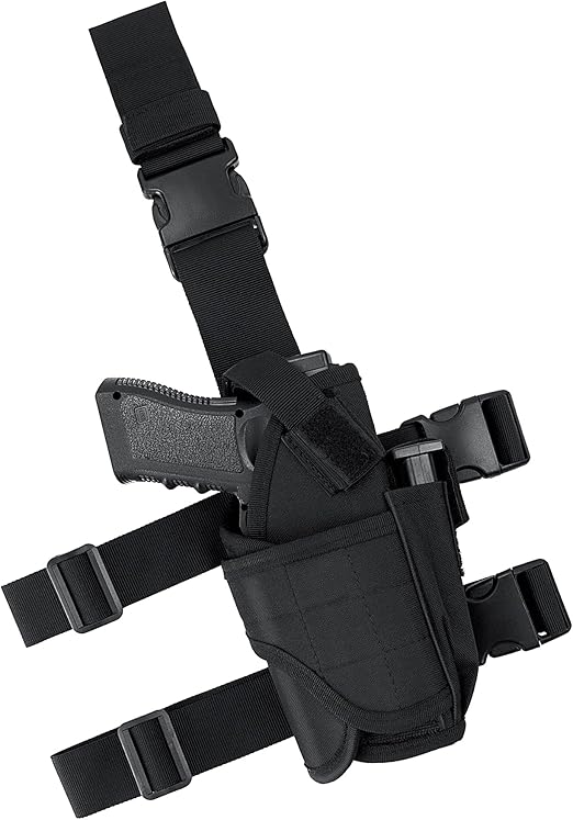 IronSeals Tactical Drop Leg Holster, Adjustable Gun Holster Thigh Pistol Holster