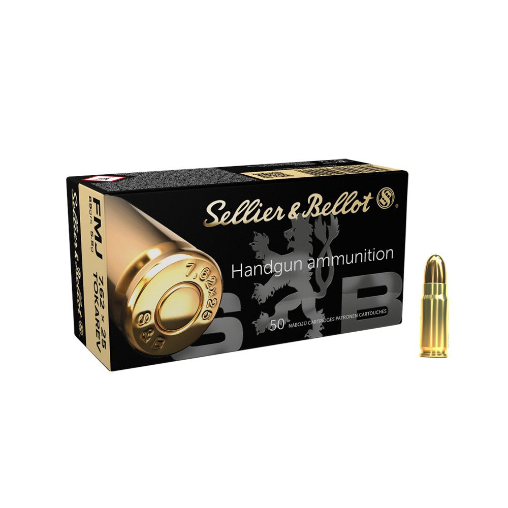 Sellier & Bellot 7.62x25 Tokarev 85gr (50)