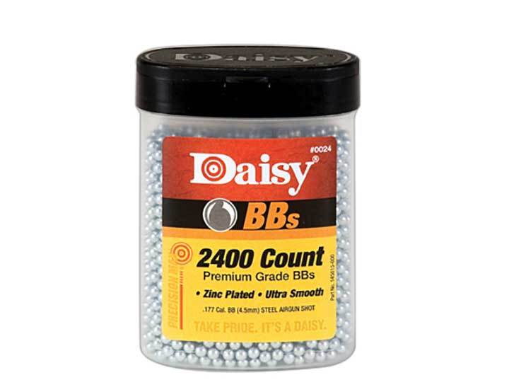 Daisy Bottle of 2400 BBs 4.5mm/.177 Zinc Plated