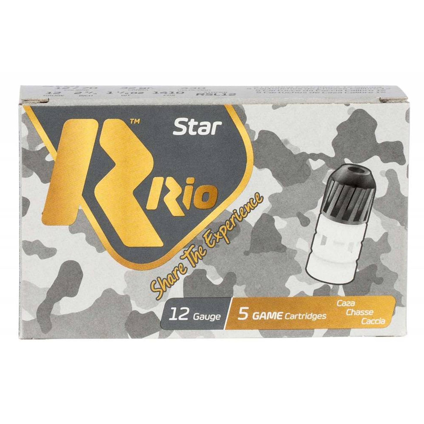 RIO STAR IPSC SLUG 12GA 2.75" 1 1/8oz