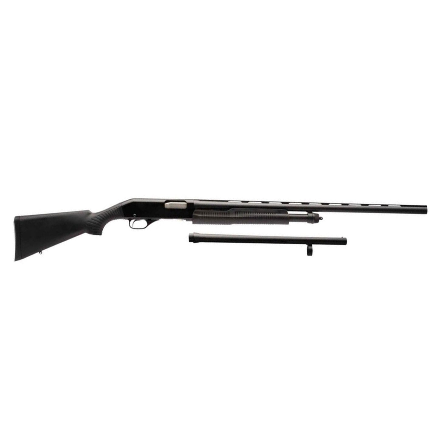 STEVENS 320 FIELD/SECURITY COMBO. Pump Action, 12 Gauge, 18.5" Cylinder/28" Modified