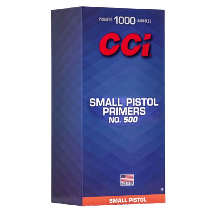 CCI Small Pistol Primers #500