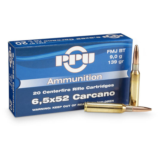 PPU 6.5x52 Carcano 139gr FMJ (20)