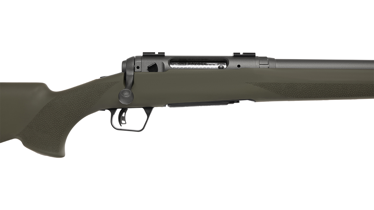 SAVAGE 110 TRAIL HUNTER 243 WIN OD GREEN TUNGSTEN CERAKOTE 22"