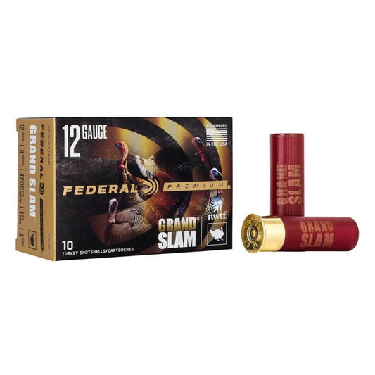 Federal Grand Slam, 12 Gauge, 3 in, 1 3/4 oz, #4, 1200 fps