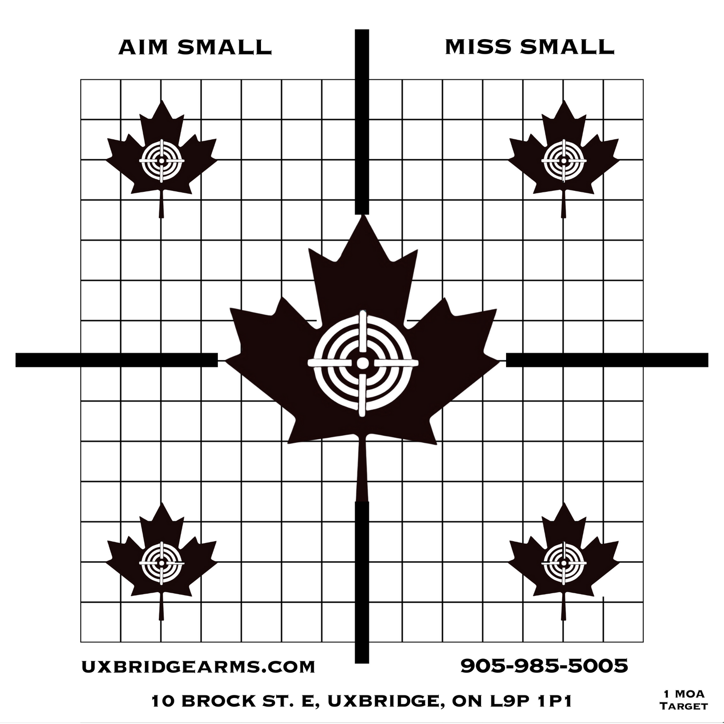 Uxbridge Arms 1MOA 18x18 Target (50 Pack)