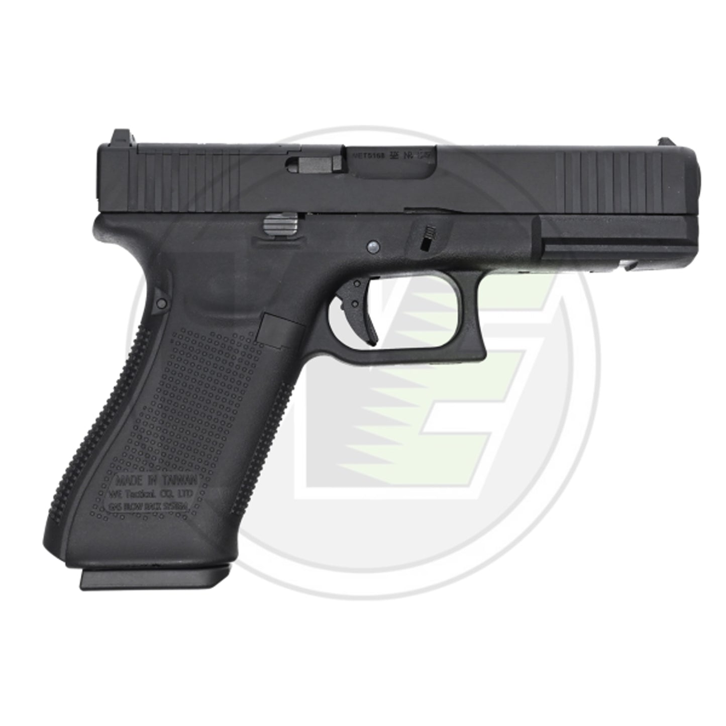 WE AIRSOFT, Glock 17 Gen5, Gas Blowback Pistol, 110mm Barrel - Black