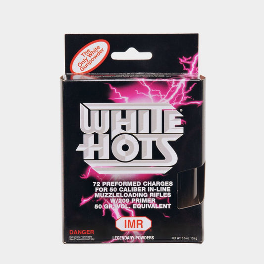 IMR WHITE HOTS 50 CAL / 72 PER BOX