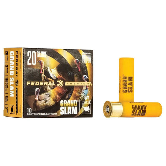 federal Grand Slam, 20 Gauge, 3 in, 1 5/16 oz, #5 1185 fps