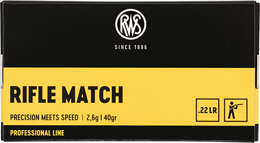 RWS RIFLE MATCH  .22 L.R. 40gr