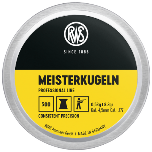 RWS Meisterkugelin Pellets 500pk - .22Cal
