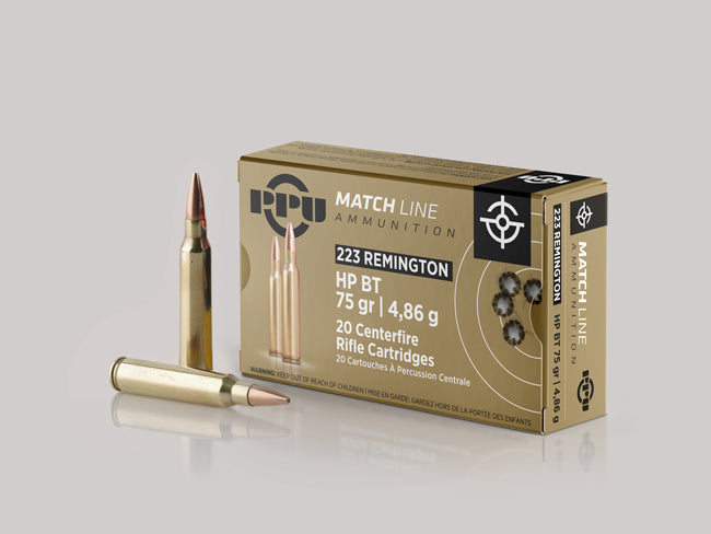 PPU Remington Match 223 Rifle Ammo