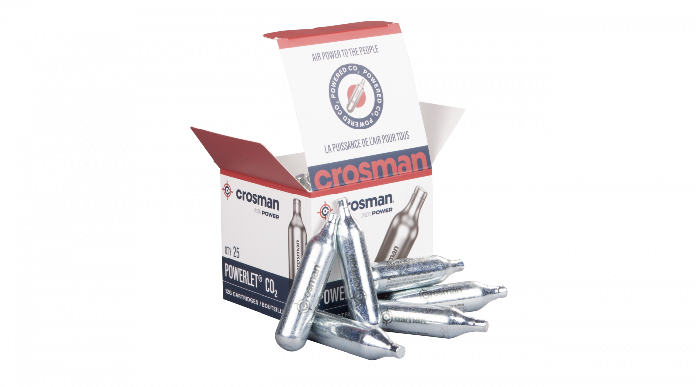 Crosman PowerletTM CO2 Cartridges - 25ct