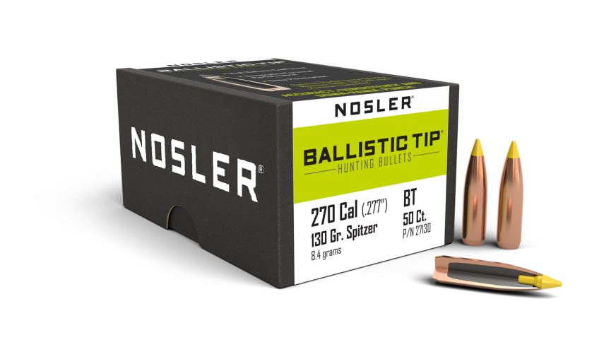 270 Caliber 130gr Ballistic Tip Hunting