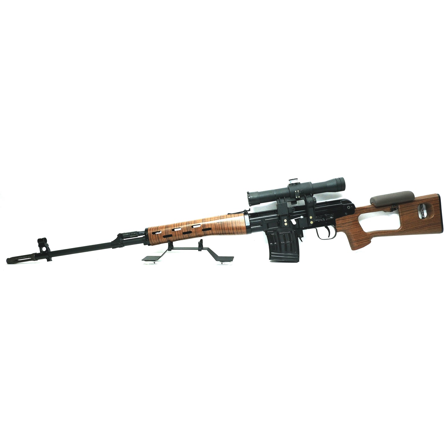 AIRSOFT Dragunov SVD w/ Real POSP Scope, Gas Blowback, Semi-auto