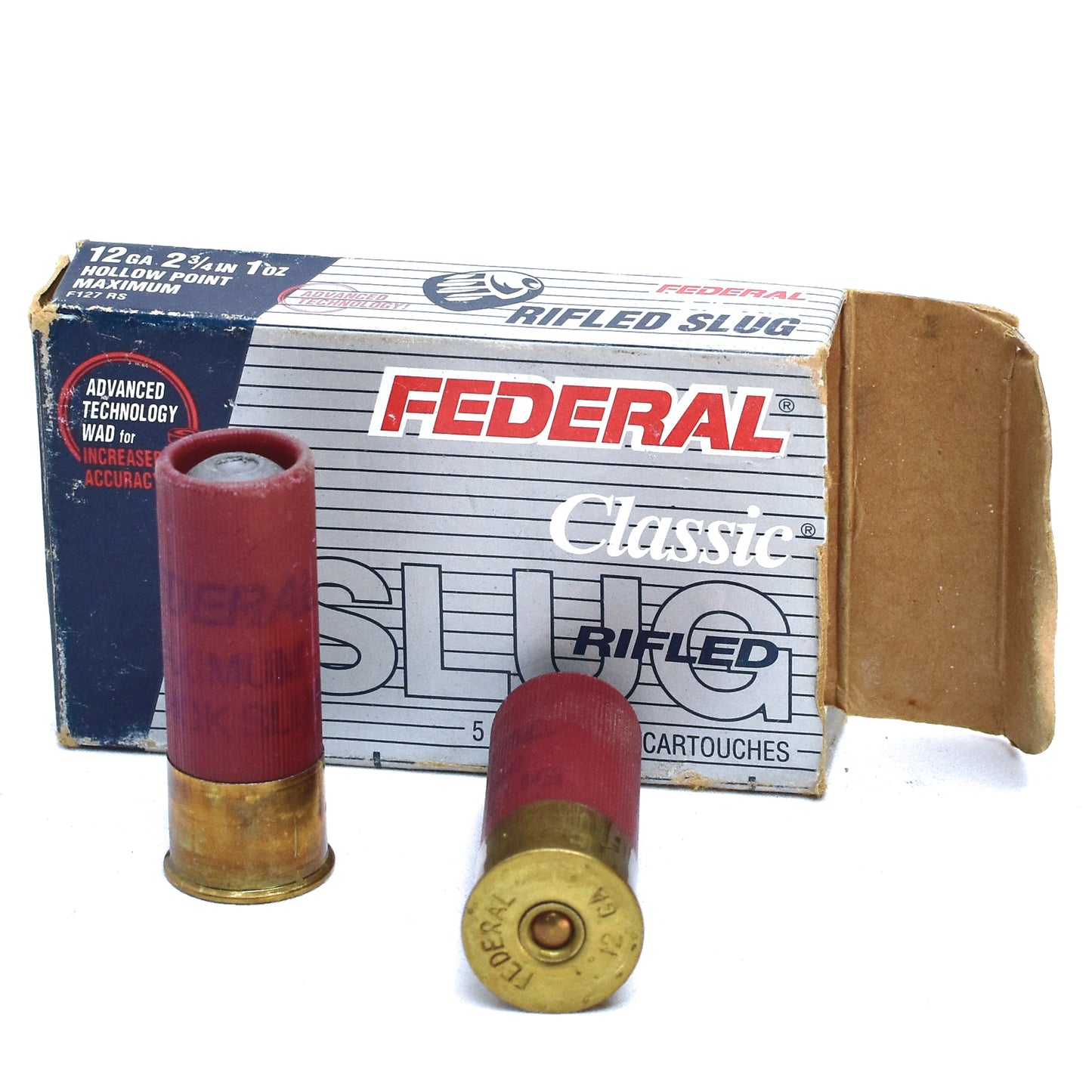 Federal, 12 Gauge, 2-3/4", HP Rifled Slug, 1 oz. (5 rnds)