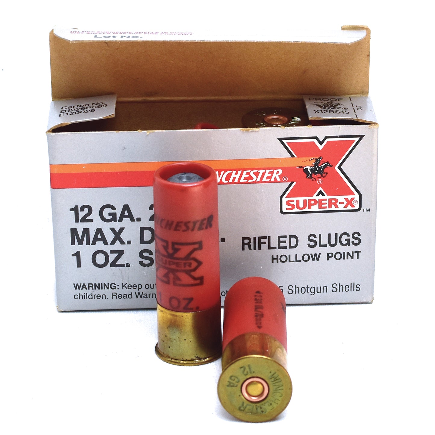 Winchester Super-X, 12 Gauge, 2-3/4", HP Rifled Slug, 1 oz. (5 rnds)
