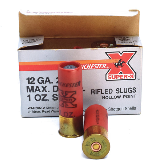 Winchester Super-X, 12 Gauge, 2-3/4", HP Rifled Slug, 1 oz. (5 rnds)