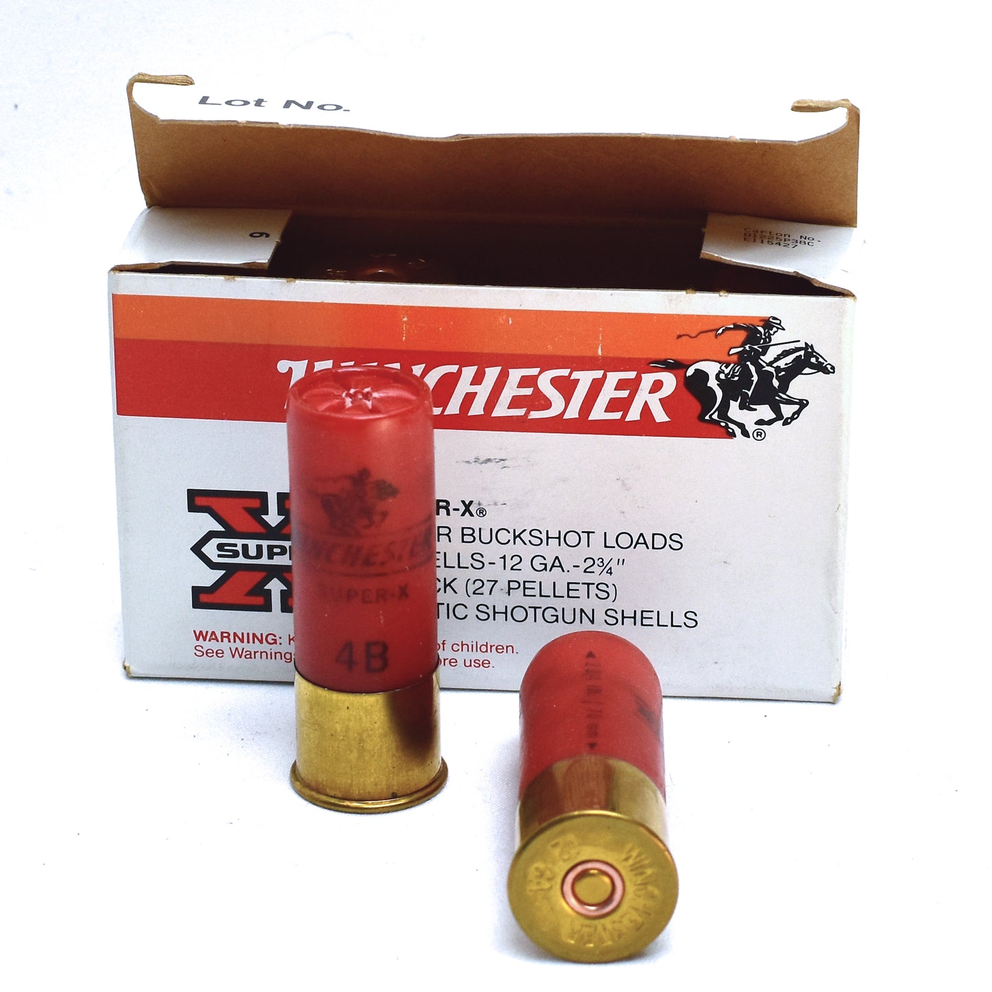 Winchester Super-X, 12 Gauge, 2-3/4", 4 Buck, 27 Pellet (5 rnds)