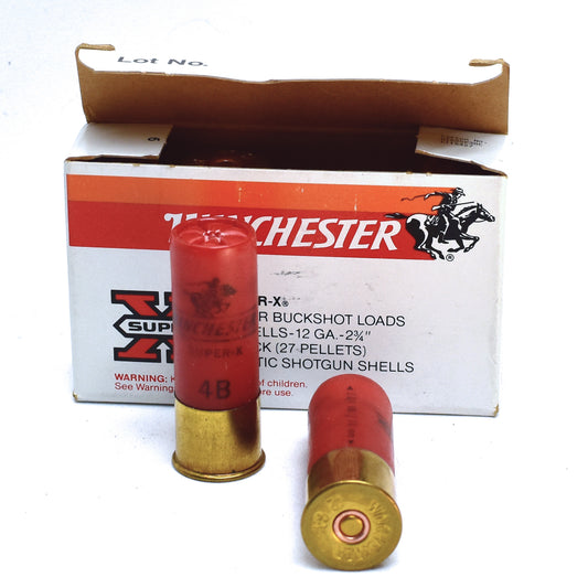 Winchester Super-X, 12 Gauge, 2-3/4", 4 Buck, 27 Pellet (5 rnds)